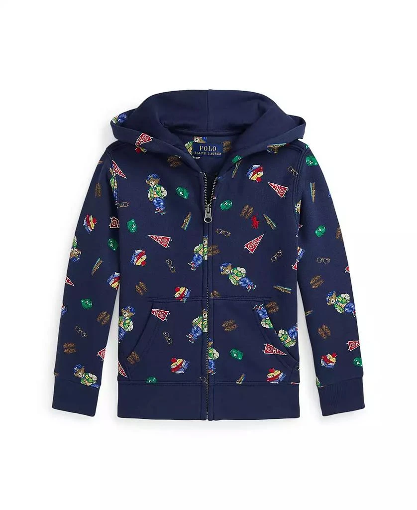 商品Ralph Lauren|Toddler and Little Boys Polo Bear Fleece Full-Zip Hoodie Sweatshirt,价格¥442,第1张图片