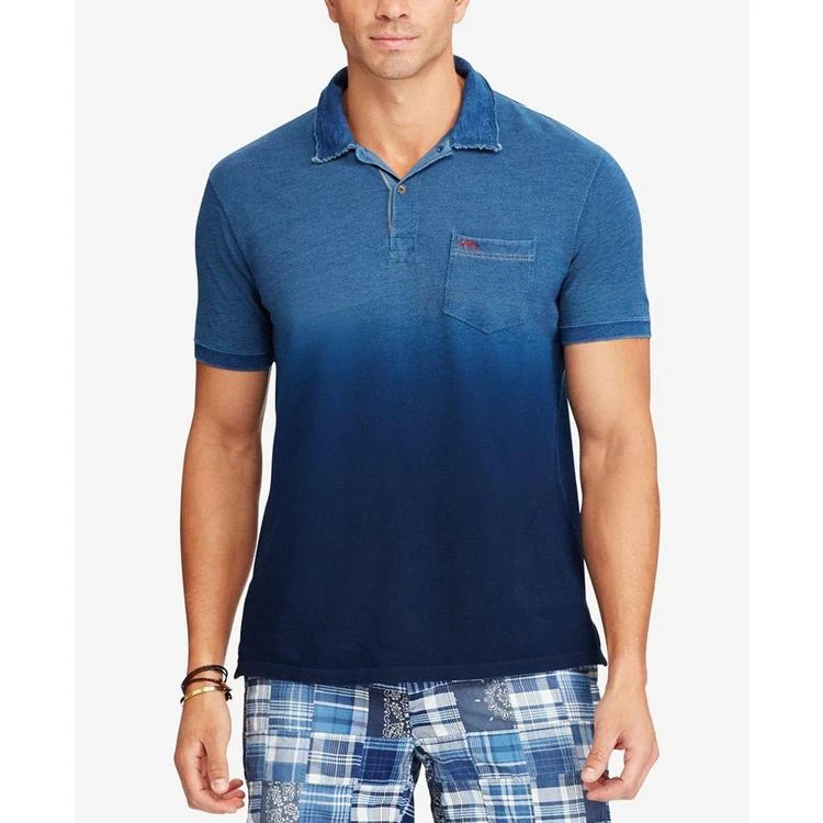 商品Ralph Lauren|Men's Big & Tall Classic-Fit Ombre Mesh Polo Shirt,价格¥902,第3张图片详细描述