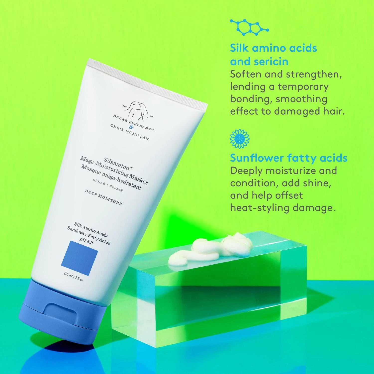 商品Drunk Elephant|Silkamino ™ Mega-Moisturizing Masker,价格¥235,第2张图片详细描述