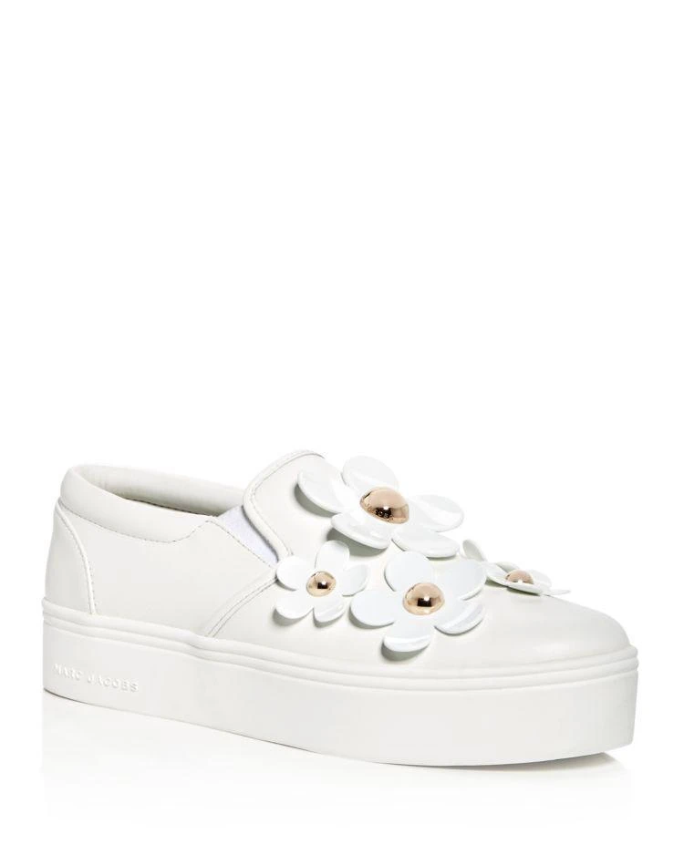 商品Marc Jacobs|Women's Daisy Leather Slip-On Platform Sneakers,价格¥667,第1张图片