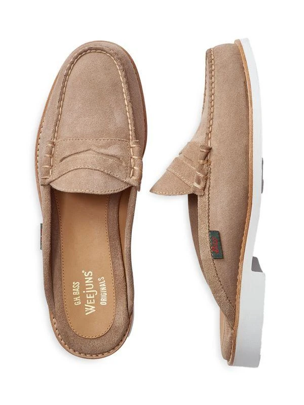 商品G.H. Bass|Larson Suede Penny Mules,价格¥796,第5张图片详细描述