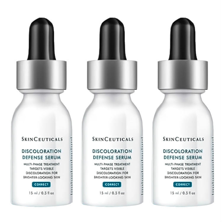 商品SkinCeuticals|【3件包邮装】SKINCEUTICALS 修丽可 中小样 淡斑精华15ml*3（有盒无盒随机发货）,价格¥923,第1张图片