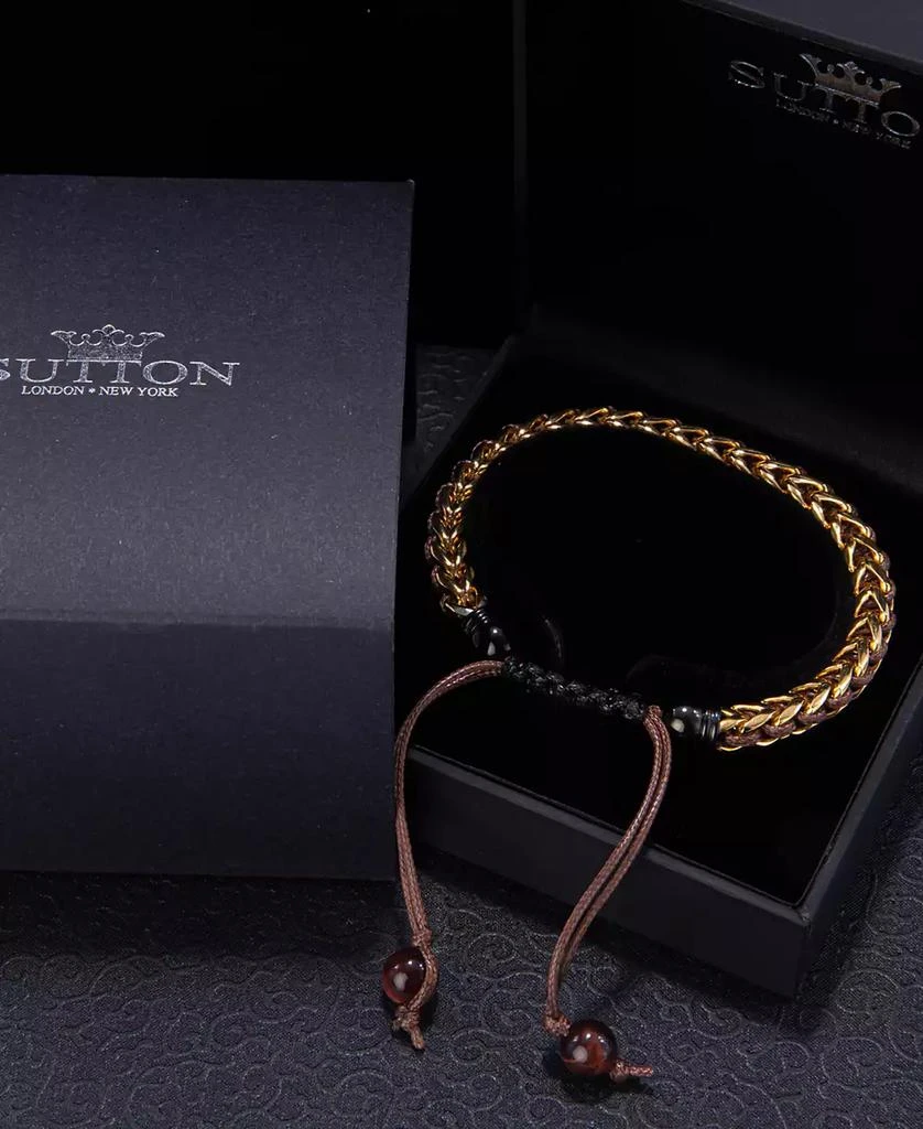 商品Rhona Sutton|Gold Arrow Chain Wax Cord Stainless Steel Bracelet,价格¥898,第3张图片详细描述