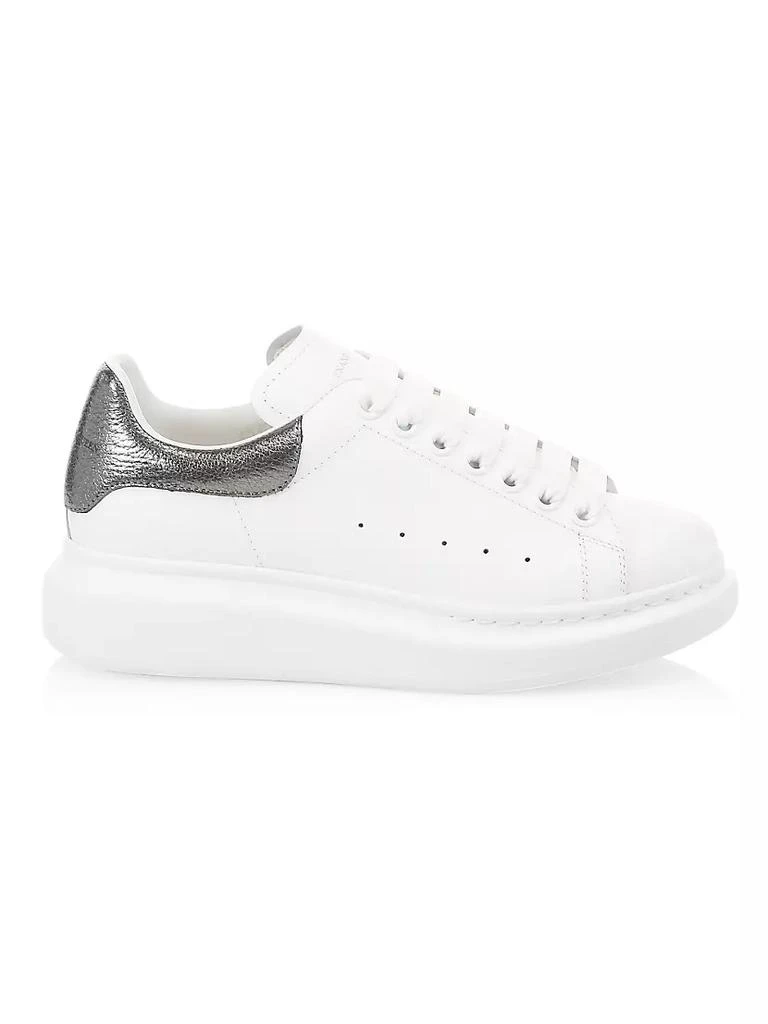 商品Alexander McQueen|真皮厚底休闲鞋小白鞋,价格¥4422,第1张图片