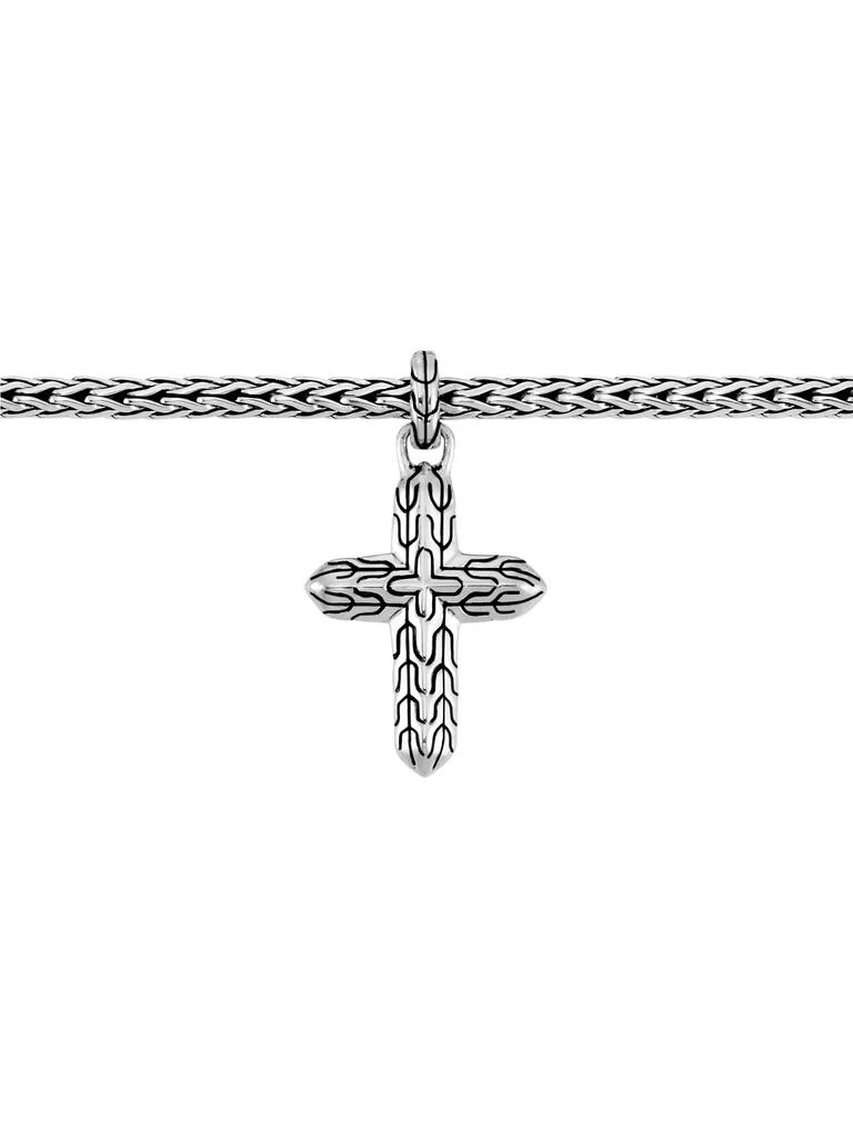 商品John Hardy|Classic Chain Sterling Silver Cross Charm Mini-Chain Bracelet,价格¥3562,第2张图片详细描述