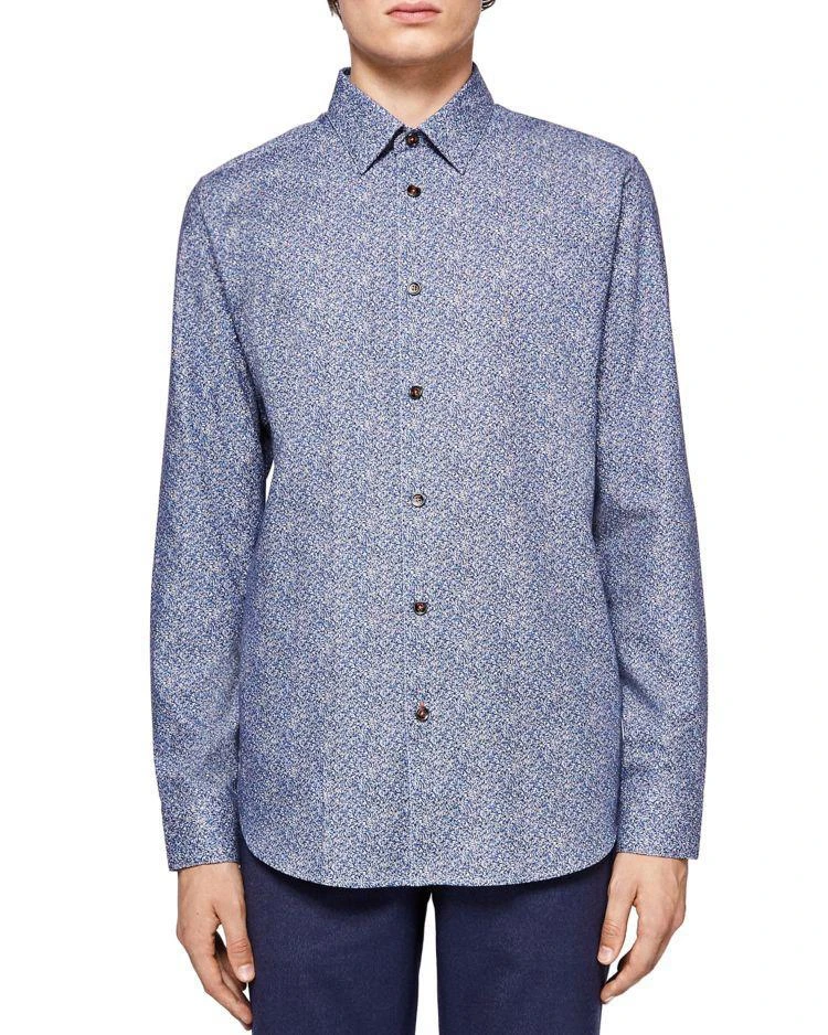 商品Ted Baker London|Ted Baker Montpel Printed Floral Regular Fit Button-Down Shirt,价格¥800,第1张图片