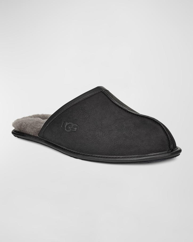 商品UGG|Men's Scuff Leather Mule Slippers w/ Wool Lining,价格¥737,第7张图片详细描述