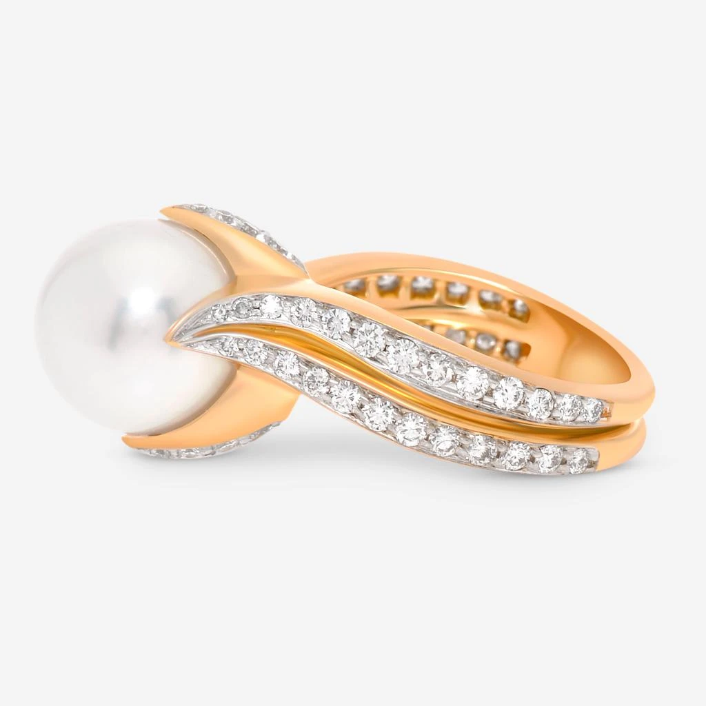 商品Assael|Assael Angela Cummings 18K Yellow Gold, South Sea Cultured Pearl and Diamond 0.89ct. tw. Band Ring Sz. 6.5 ACR0063,价格¥46655,第3张图片详细描述
