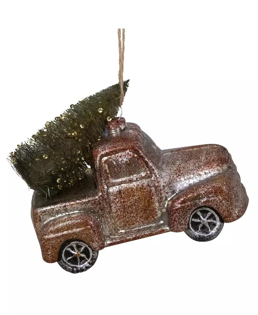 商品Northlight|5.75" Retro Mercury Glass Country Rustic Pickup Truck Christmas Ornament,价格¥282,第1张图片