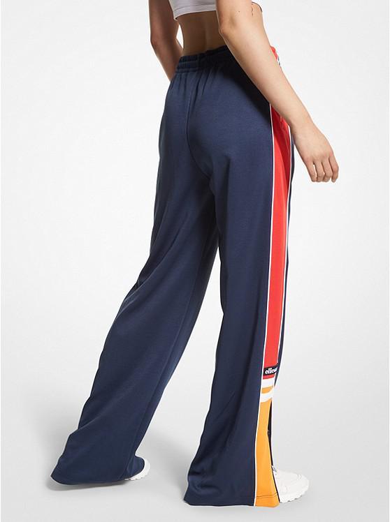 商品Michael Kors|MK X ellesse Striped Cotton Blend Track Pants,价格¥1140,第4张图片详细描述
