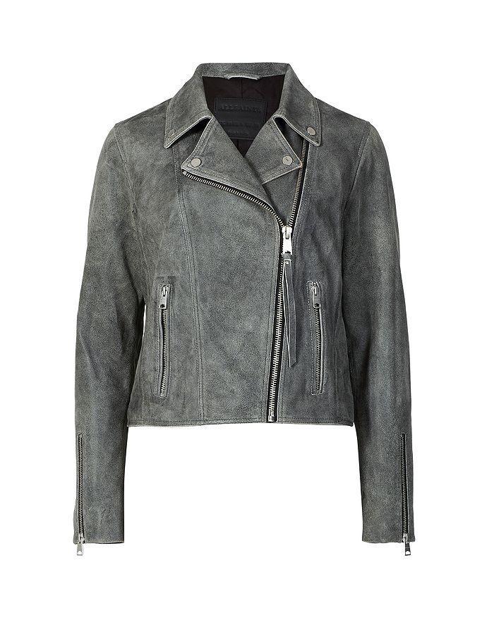 商品ALL SAINTS|Neve Crackle Leather Biker Jacket,价格¥4087,第4张图片详细描述