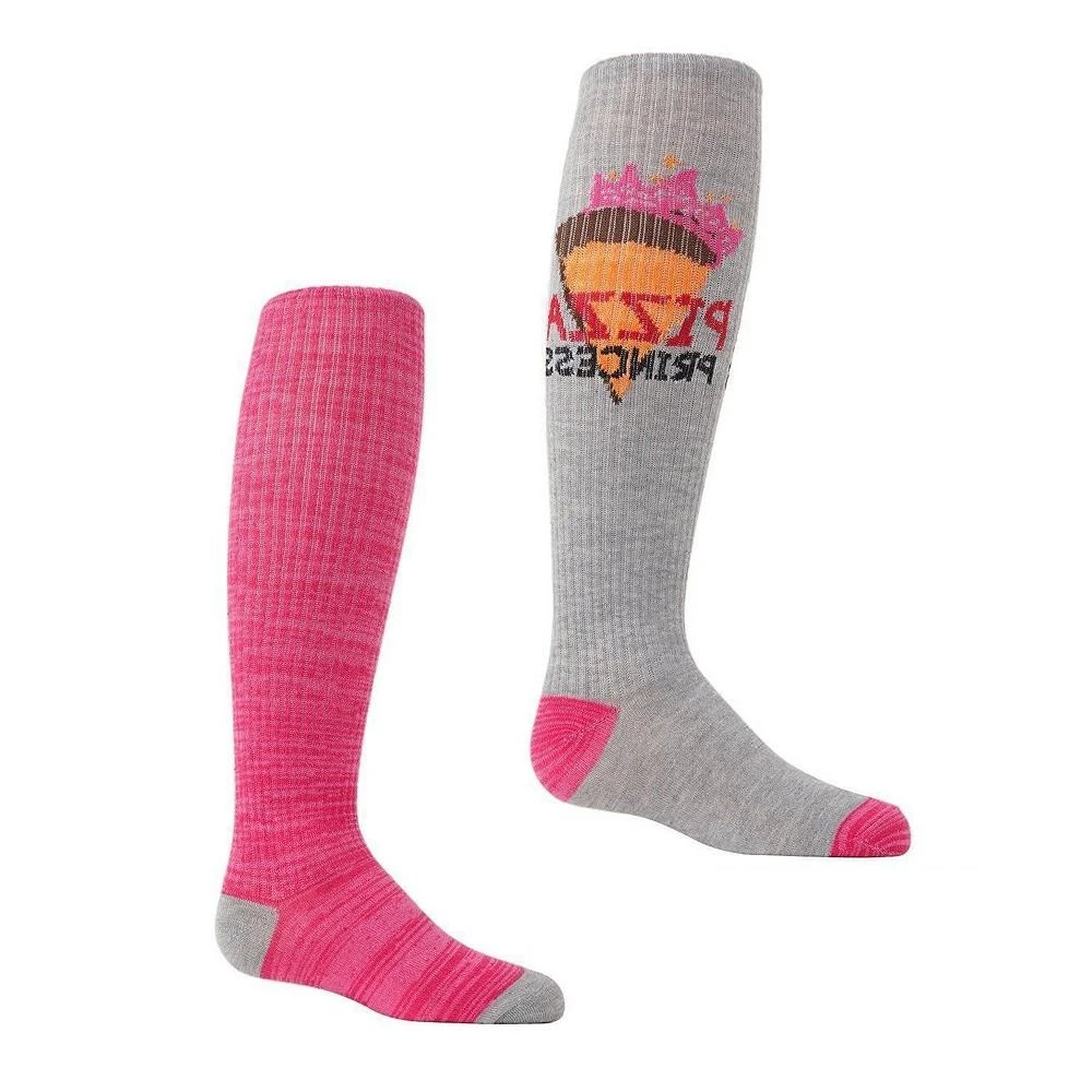 商品Memoi|2 Pairs Girl's Pizza Princess Knee High Socks,价格¥119,第2张图片详细描述