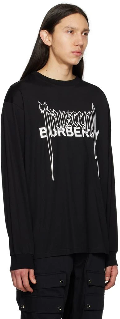 商品Burberry|Black 'Transcend' Long Sleeve T-Shirt,价格¥5661,第2张图片详细描述