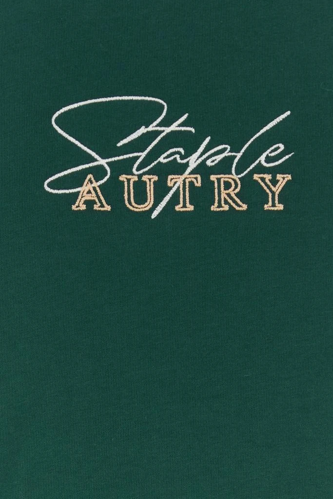 商品Autry|Bottle green cotton Autry X Jeff Staple t-shirt,价格¥666,第3张图片详细描述