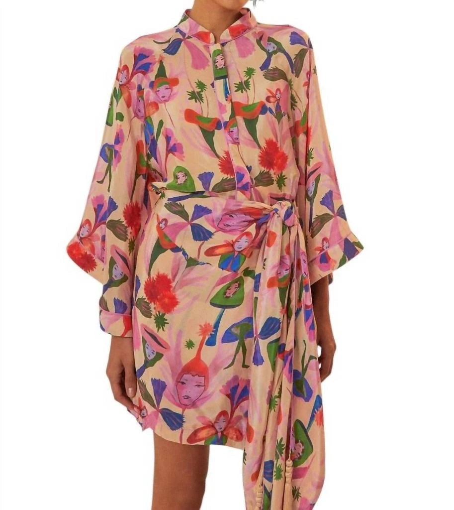 商品Farm Rio|Farm Rio - Long Sleeve Mini Dress,价格¥1300,第1张图片