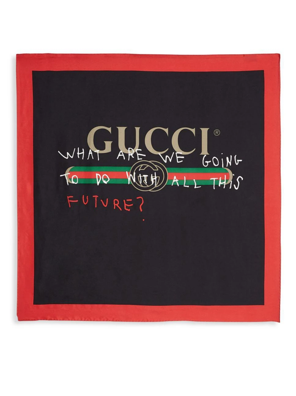 商品Gucci|Foulard Future Silk Scarf,价格¥3523,第2张图片详细描述