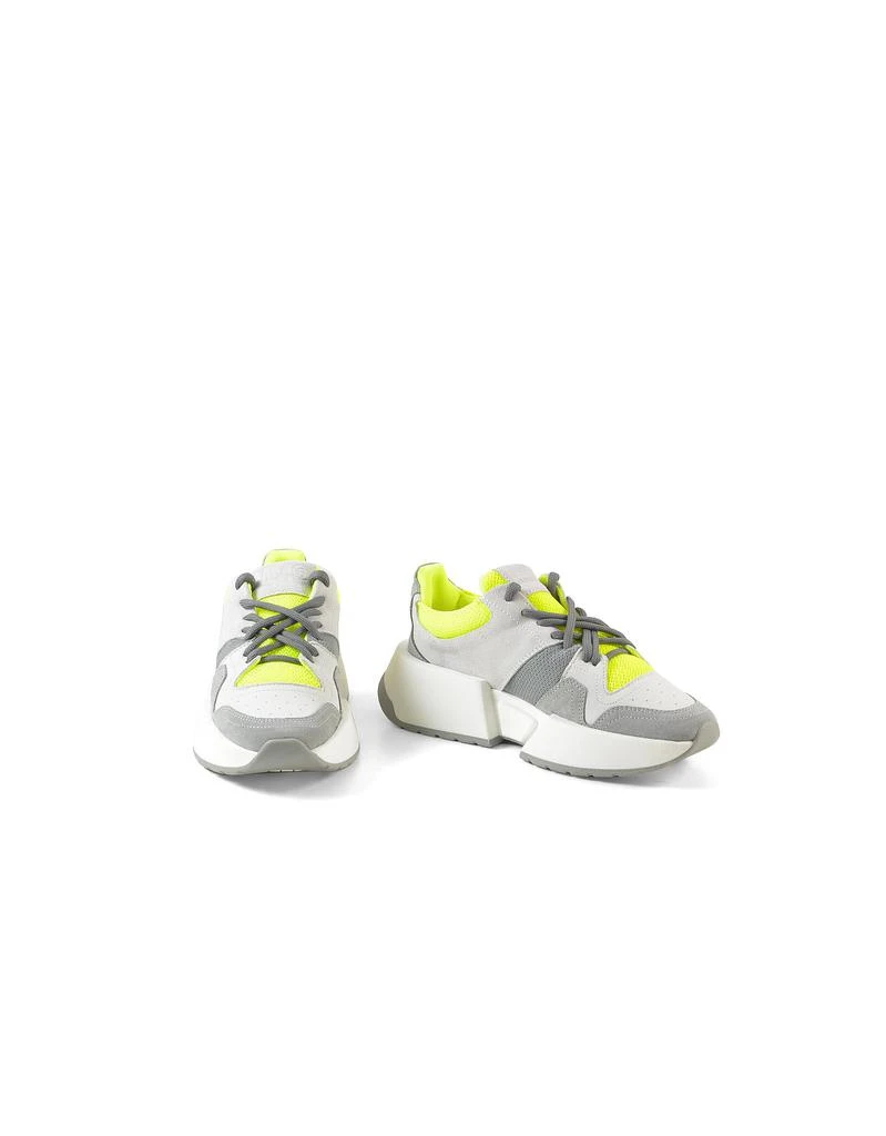 商品MM6|Gray and Neon Yellow Chunky Sneakers,价格¥1920,第2张图片详细描述