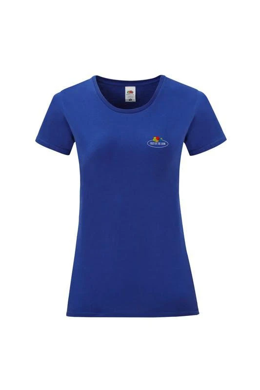 商品The Loom|Fruit of the Loom Womens/Ladies Vintage Logo T-Shirt (Cobalt Blue),价格¥95,第1张图片