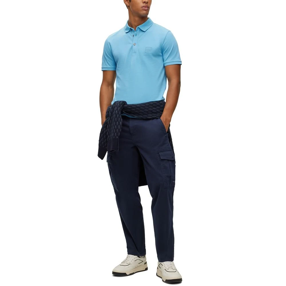 商品Hugo Boss|Men's Logo Patch Slim-Fit Polo Shirt,价格¥462,第4张图片详细描述