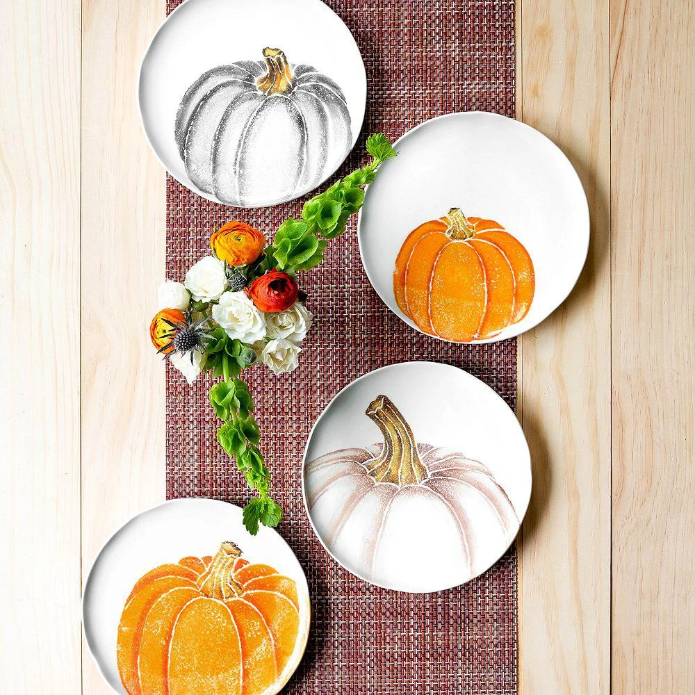 Pumpkins Assorted Salad Plates, Set of 4 商品