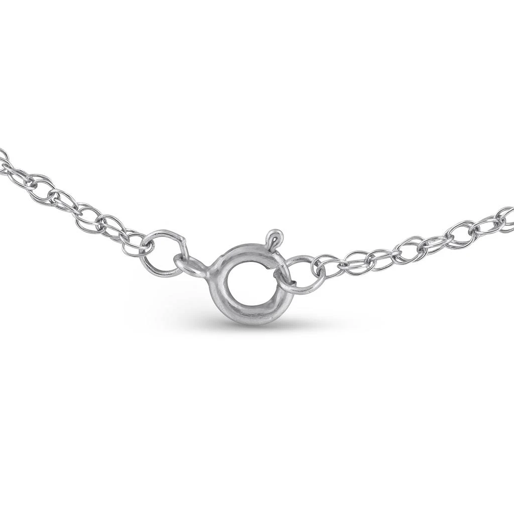 商品Pompeii3|3/4 Ct Lab Grown Diamond Large Heart Shape Pendant 10k White Gold Necklace,价格¥3738,第2张图片详细描述