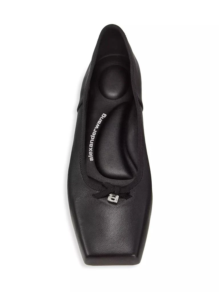 商品Alexander Wang|Billie Square-Toe Leather Ballet Flats,价格¥2042,第5张图片详细描述