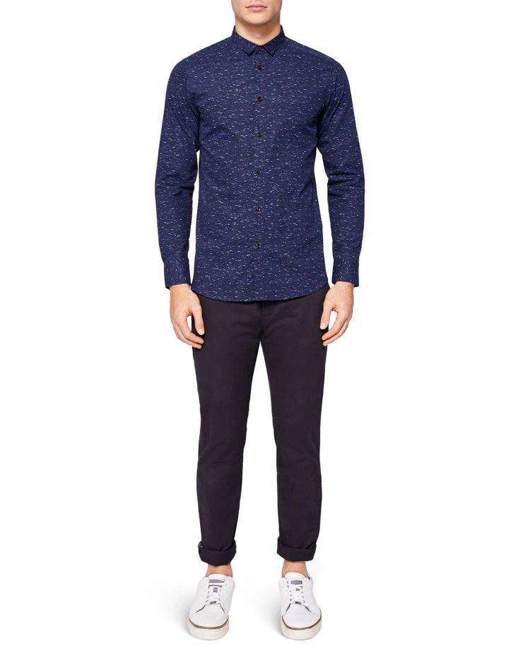 商品Ted Baker London|Ted Baker Pantheo Nepped Print Slim Fit Button-Down Shirt ,价格¥689,第3张图片详细描述