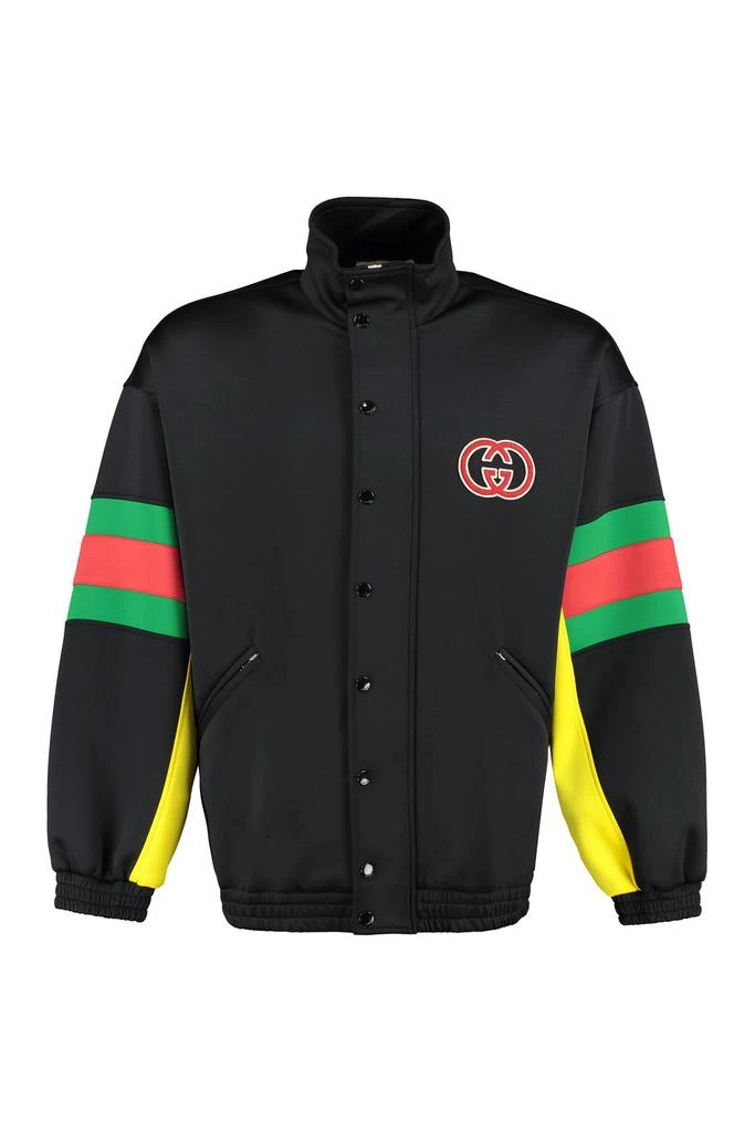 商品Gucci|Gucci Logo Patch Detail Buttoned Jacket,价格¥7890,第1张图片