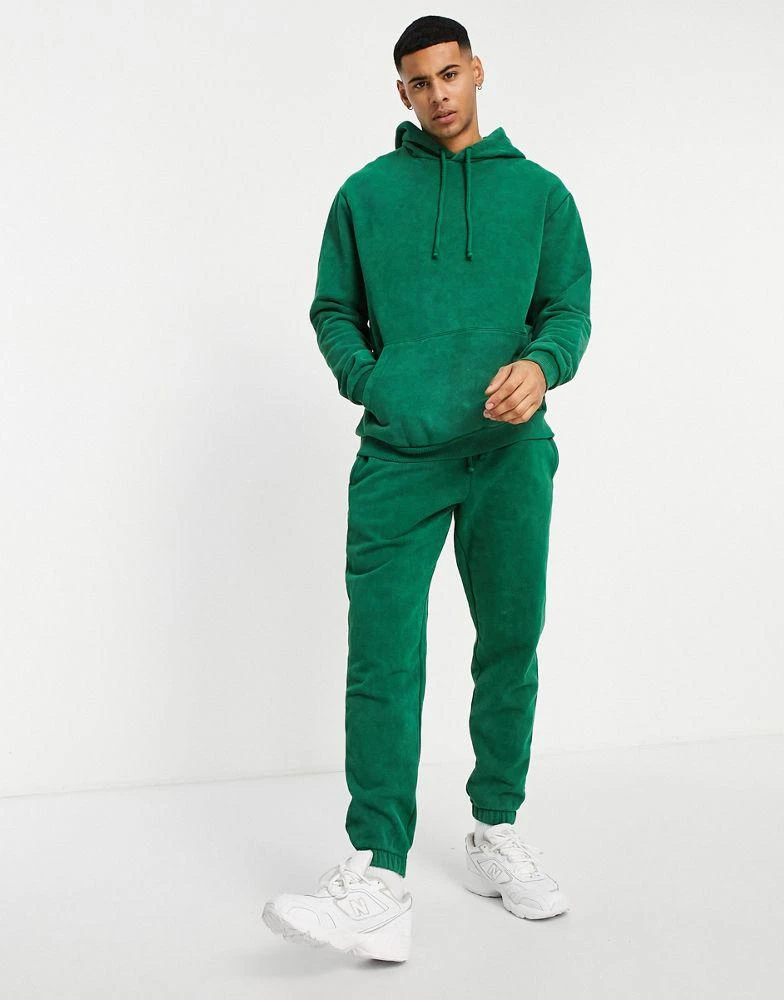 商品ASOS|ASOS DESIGN co-ord tapered joggers in green vintage wash,价格¥146,第1张图片