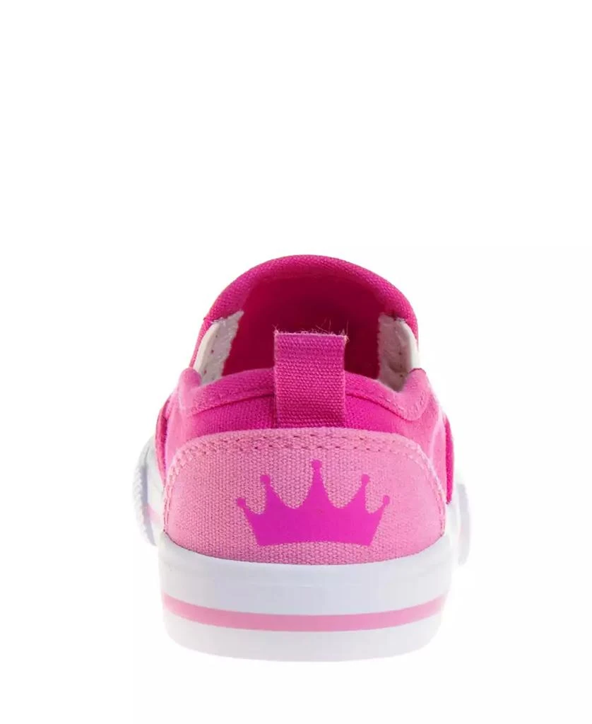 商品Disney|Little Girls Princess Slip On Canvas Sneakers,价格¥262,第3张图片详细描述