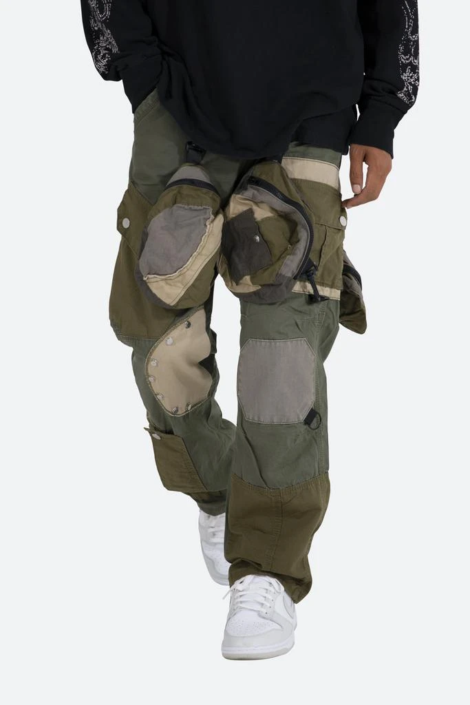 Patchwork Cargo Pants - Olive 商品