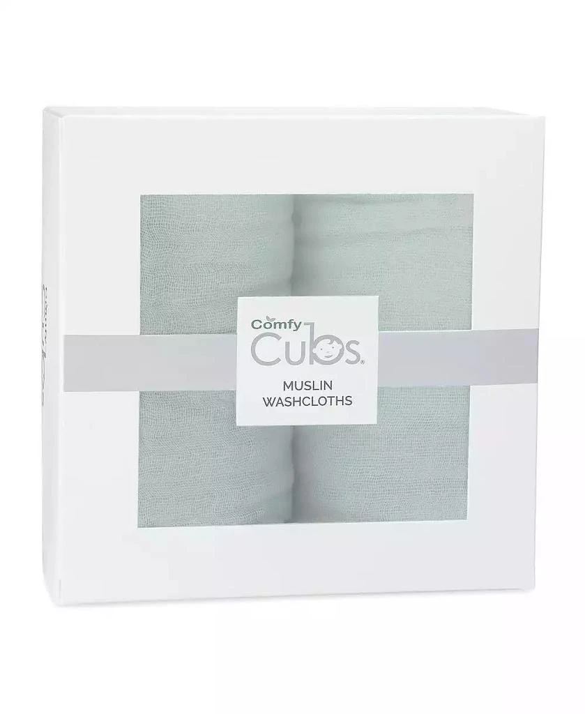 商品Comfy Cubs|Muslin Washcloths, Pack of 10 with Gift Box,价格¥184,第3张图片详细描述