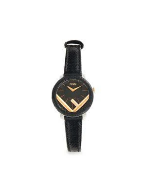 商品Fendi|28MM Stainless Steel & Leather-Strap Watch,价格¥4546,第1张图片