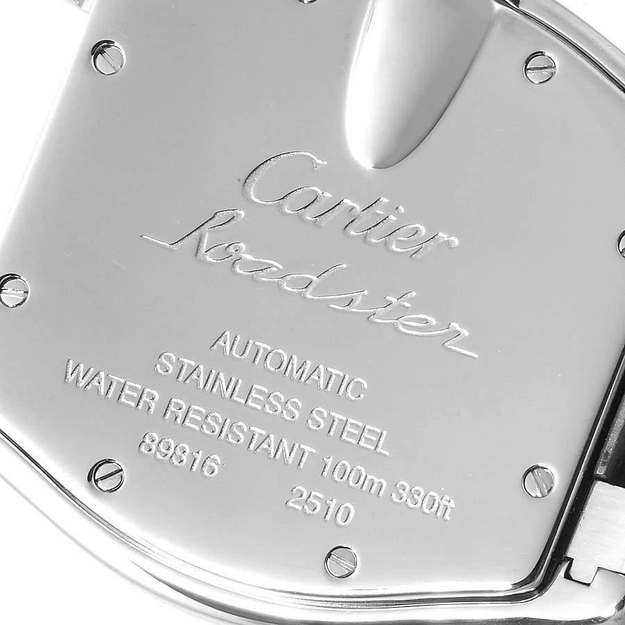 商品[二手商品] Cartier|Cartier Silver Stainless Steel Roadster W62000V3 Men's Wristwatch 38 x 43 MM,价格¥35440,第4张图片详细描述