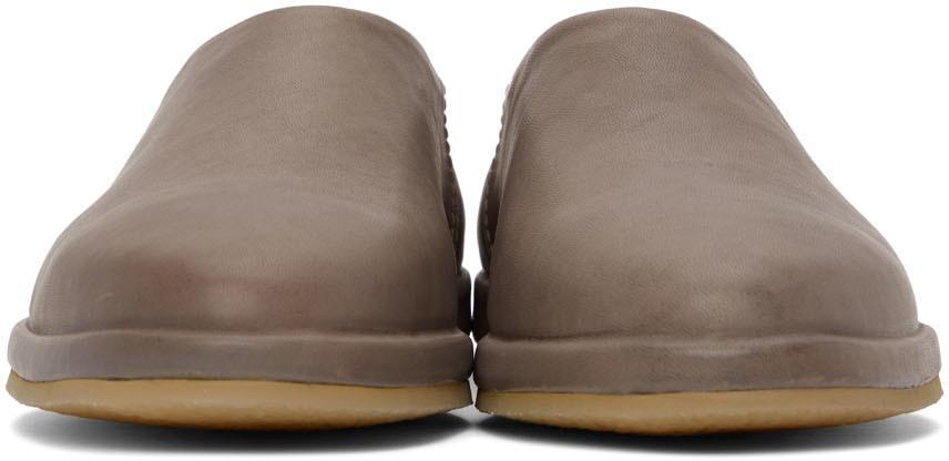 商品Fear of god|SSENSE Exclusive Taupe 'The Mule' Loafers,价格¥5633,第4张图片详细描述