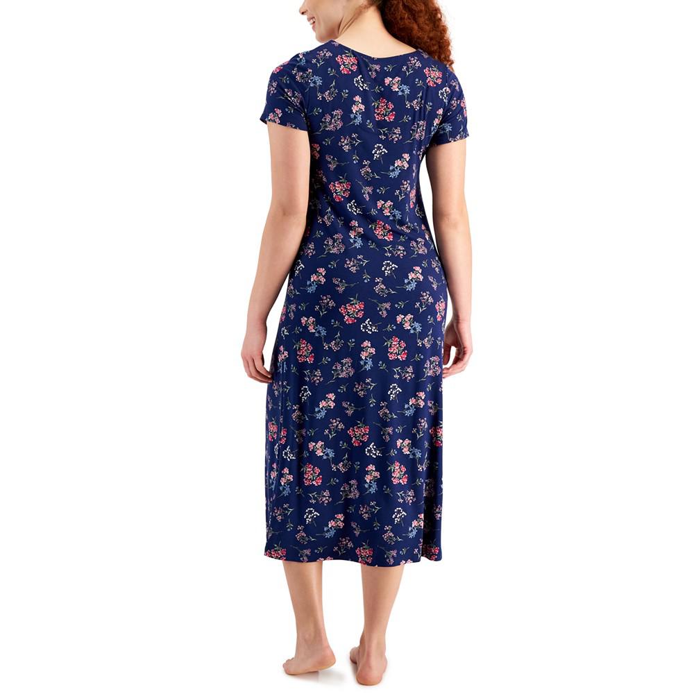Women's Short-Sleeve Floral Nightgown, Created for Macy's商品第2张图片规格展示
