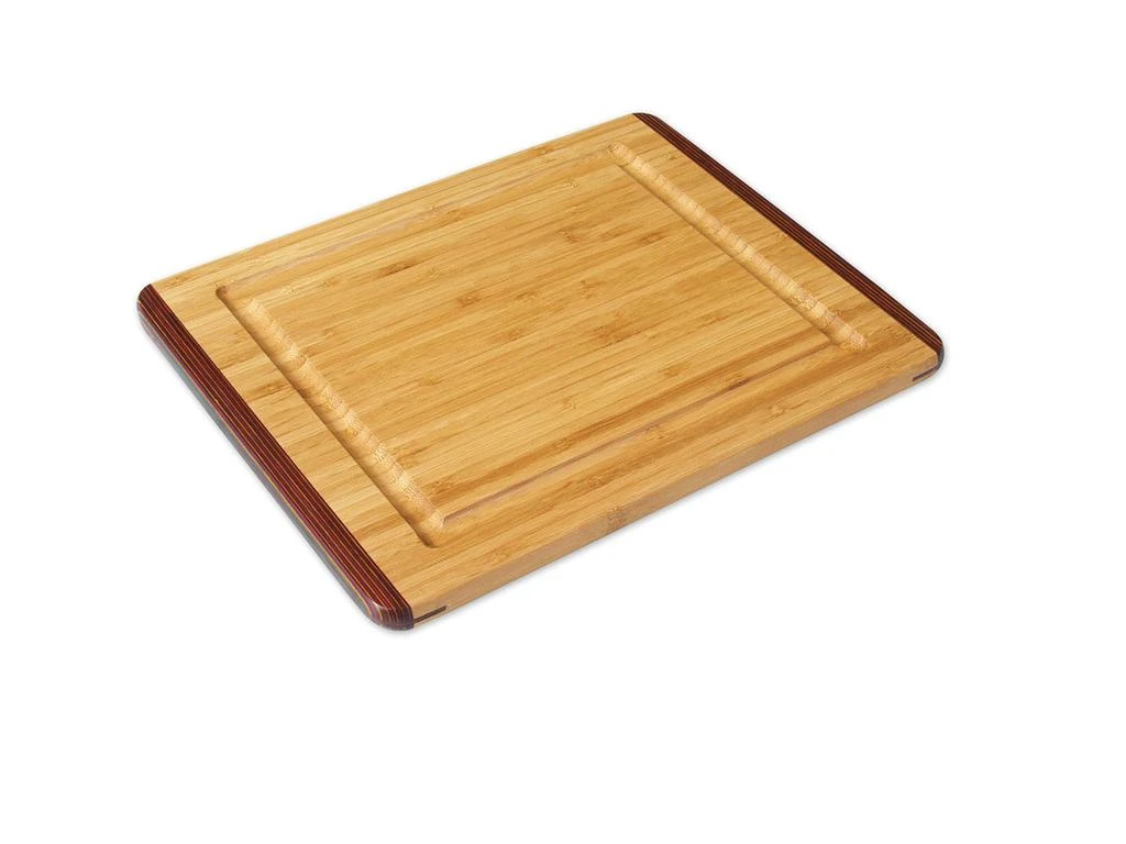 商品Island Bamboo|Rainbow Pakka & Bamboo Carving Board w/ Gravy Groove, 14 x 11-Inch,价格¥200,第1张图片