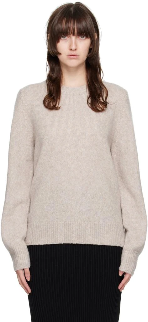 商品Helmut Lang|Taupe Slash Sweater,价格¥887,第1张图片