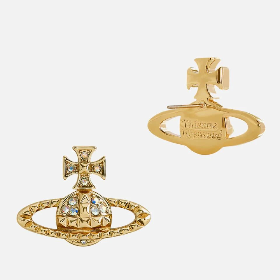 商品Vivienne Westwood|Vivienne Westwood Mayfair Bas Relief Gold-Plated Earrings,价格¥884,第2张图片详细描述