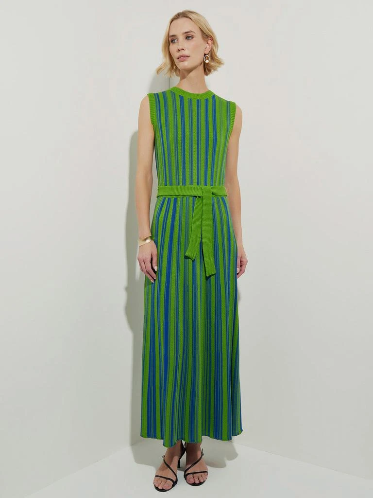 商品Misook|Sleeveless Soft Ribbed Knit Belted Maxi Dress - Modern Fit,价格¥2831,第1张图片