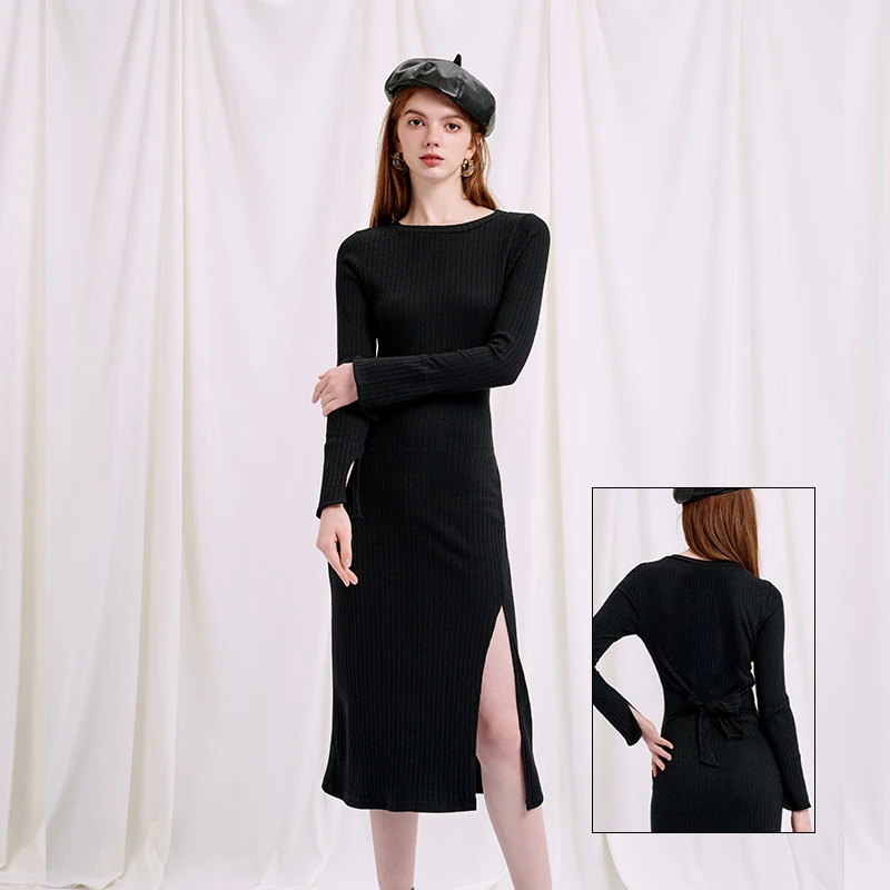 Estella针织连衣裙 - 黑色 | Estella Knit Dress - Black 商品