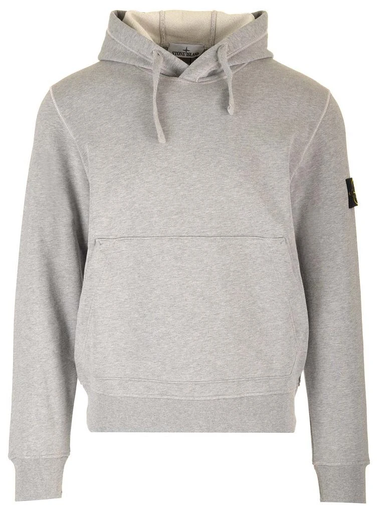 商品Stone Island|Grey Hoodie,价格¥2721,第1张图片