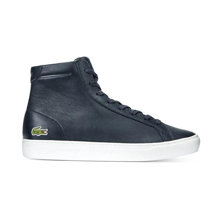 商品Lacoste|Men's L.12.12 Leather Court High Top Sneakers,价格¥920,第3张图片详细描述