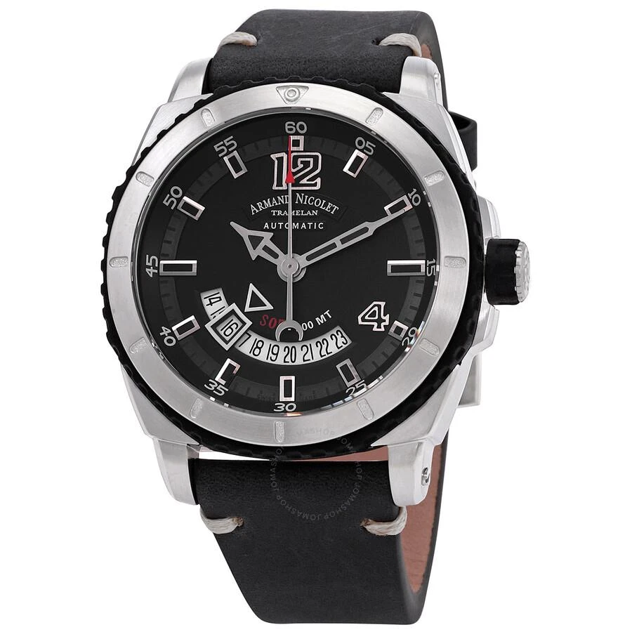 商品Armand Nicolet|Melrose Collection SH5 Automatic Grey Dial Men's Watch A713BGN-GR-PK4140NR,价格¥5256,第1张图片