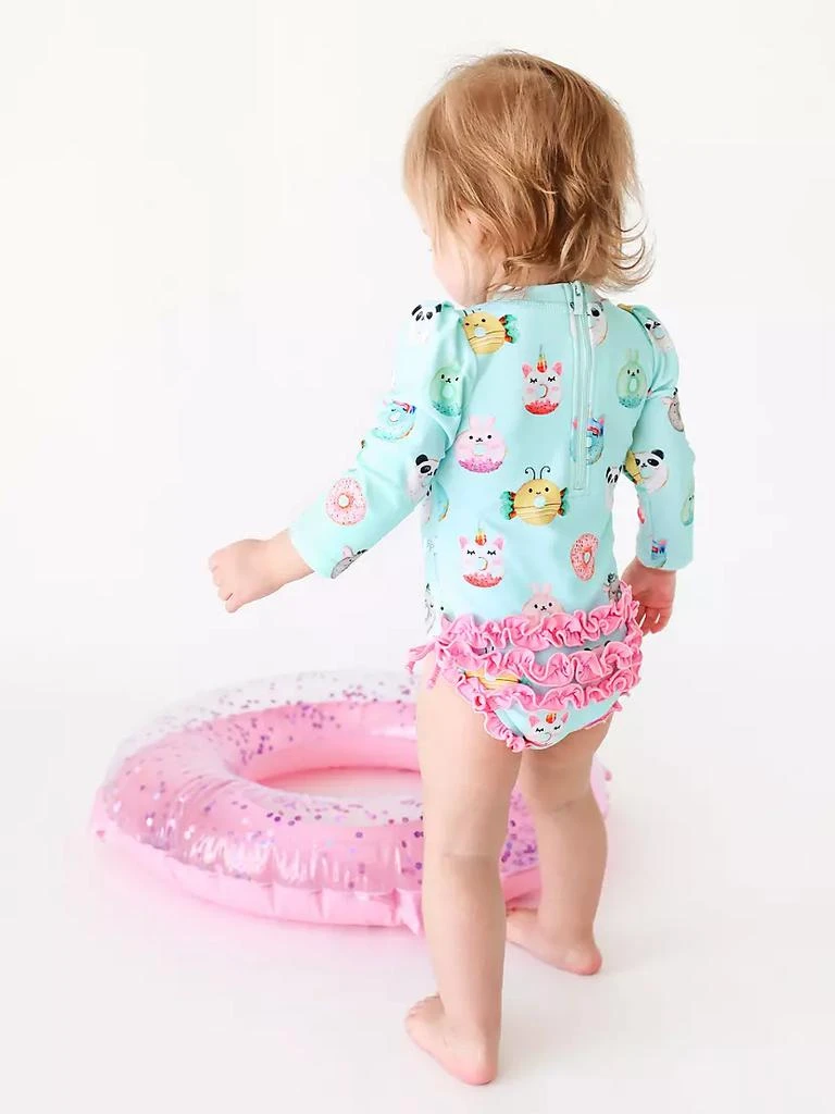 Baby's & Little Girl's Donuts Frill-Trim Rashguard Swimsuit 商品