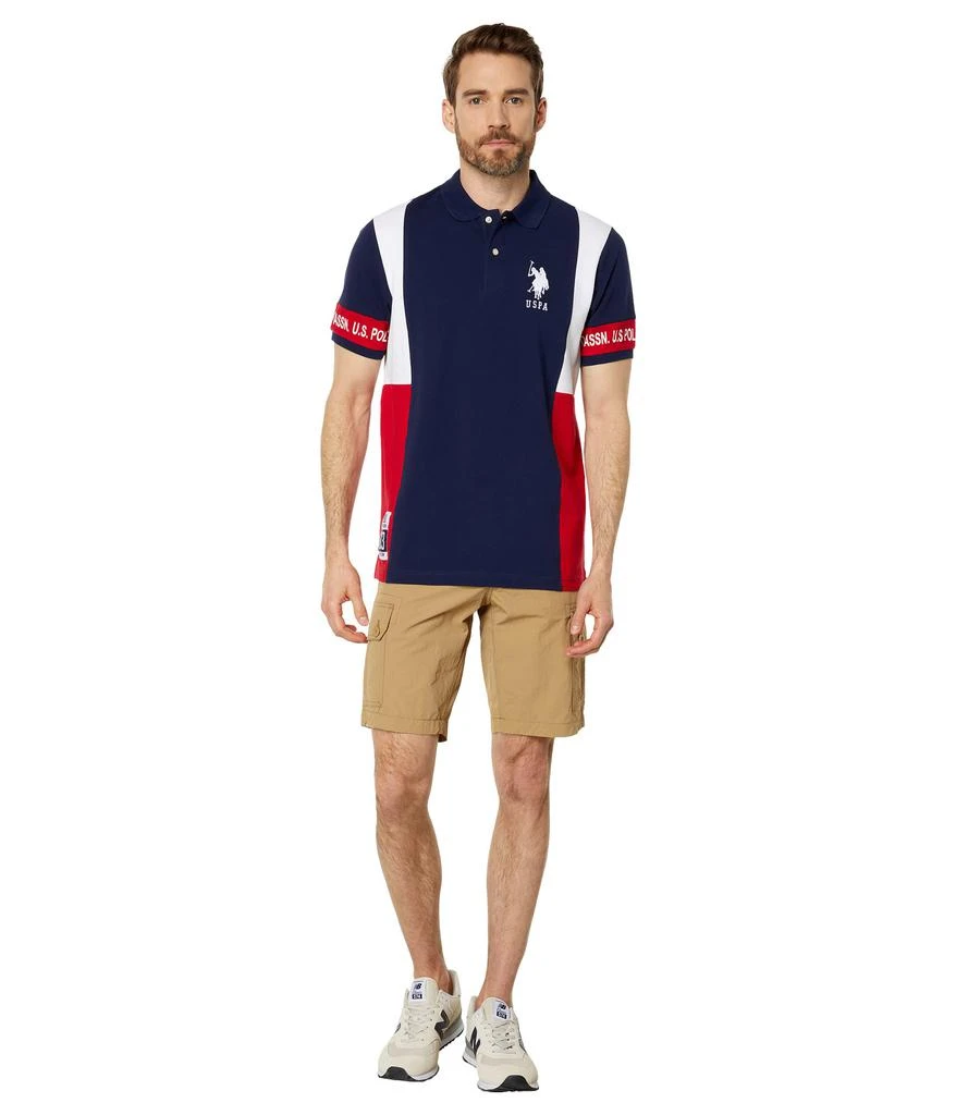 商品U.S. POLO ASSN.|Short Sleeve Big Pony Pieced Pique Polo,价格¥235,第4张图片详细描述