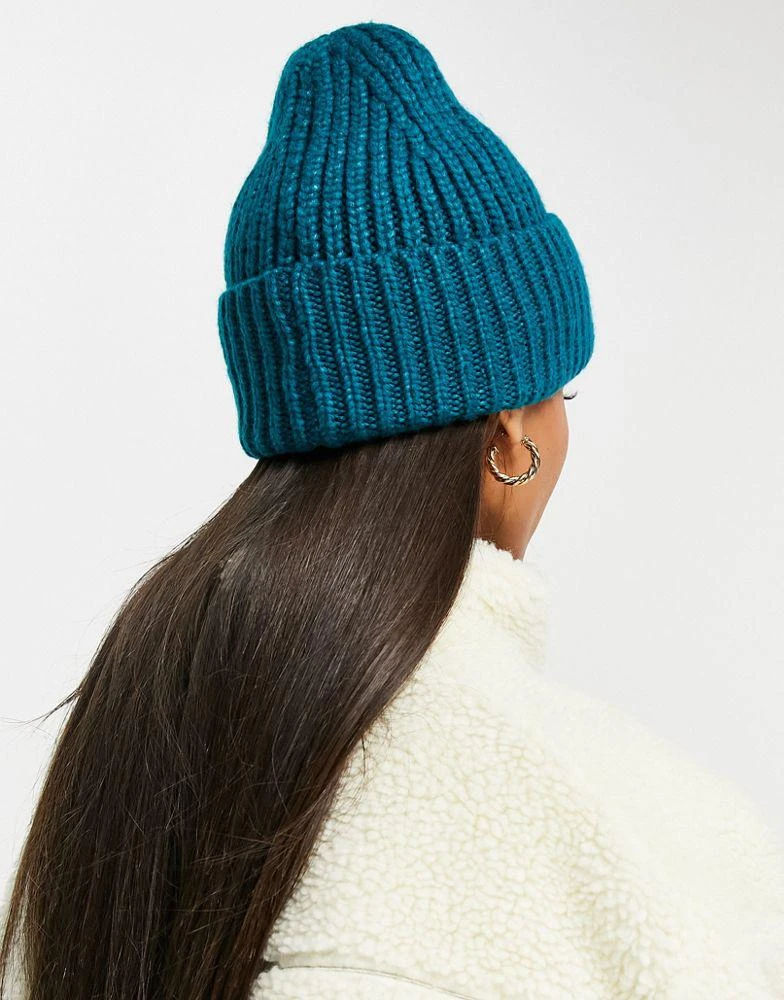 商品UGG|UGG rib knit beanie in teal,价格¥215,第2张图片详细描述