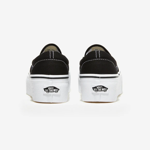 【Brilliant|包邮包税】万斯 CLASSIC SLIP-ON STACKFORM  运动鞋 一脚蹬 懒人鞋  VN0A7Q5RBMX CANVAS BLACK/TRUE WHITE 商品