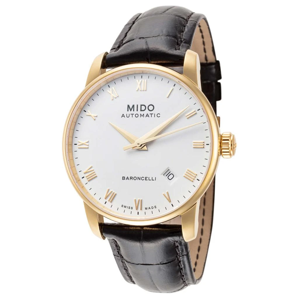 商品MIDO|美度Baroncelli II系列 男士机械手表38mm 皮革表带 M86003264 ,价格¥2162,第1张图片