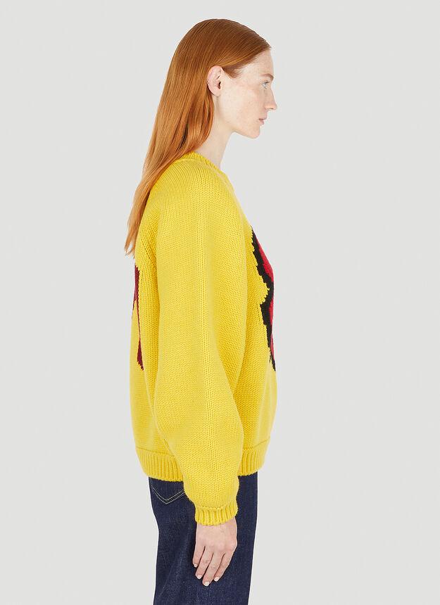 Graphic Comfort Sweater in Yellow商品第3张图片规格展示